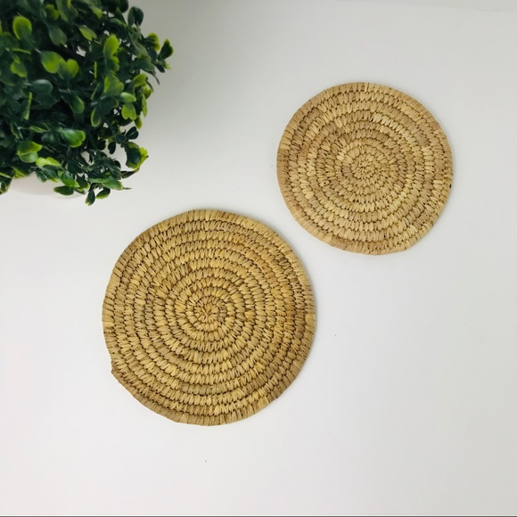 Accents 2 Set Wicker Place Mats Coaster Wall Decor Poshmark